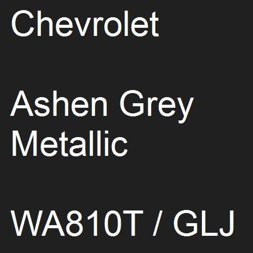 Chevrolet, Ashen Grey Metallic, WA810T / GLJ.